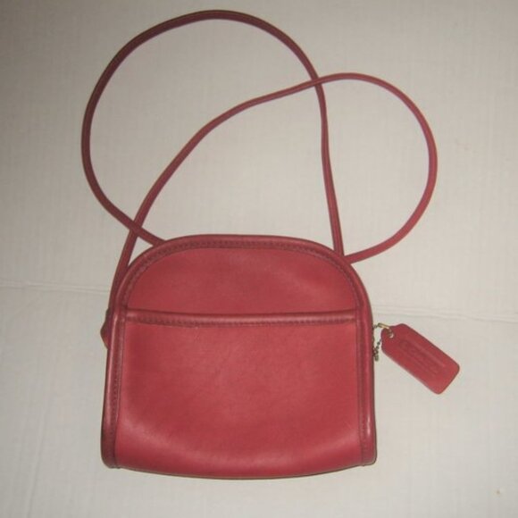 ❤️ 3 Piece COACH RED Abbie 9017 Mini Crossbody Purse +FOB and Dustbag - Picture 1 of 10